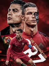 Futuristic Cybernetic Football Poster