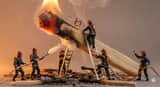 Tiny People, Giant Problem Diorama Prompt