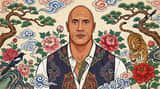 Traditional Korean Minhwa Style Transformation reference
