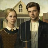 Transform subjects into American Gothic style