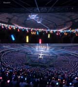 Twin Idol Anime Concert Drone Footage