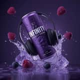 Ultra-Cinematic Floating Energy Drink Product Shot