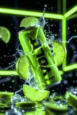 Ultra-Cinematic Product Photography of 'VOLT RUSH' Energy Drink