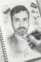 Ultra-Detailed 3D Graphite Sketch