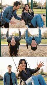 Ultra-Photorealistic Cinematic Couple Triptych Storyboard