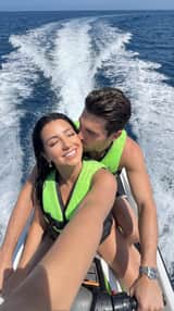 Ultra-Photorealistic Jet Ski Vacation Selfie Kiss