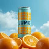 Photographie publicitaire de boissons ultra-réaliste (LUMO Soda)