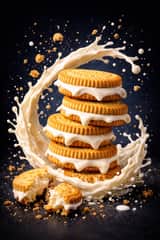 Ultra-Realistic Commercial Food Photography Prompt (Biscuits)