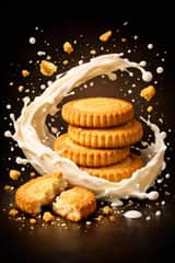 Ultra-Realistic Commercial Food Photography Prompt (Biscuits)