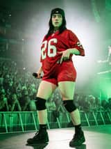 Ultra Realistic Concert Photography of Billie Eilish