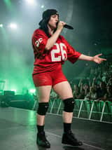 Ultra Realistic Concert Photography of Billie Eilish