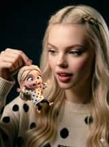 Ultra-Realistic Person Holding Tiny Cartoon Self