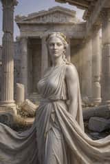Ultra-Realistic Portrait Inspired by Ancient Greek Sculpture