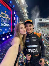 Ultra-realistic selfie with F1 champion Lando Norris
