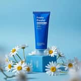 Prompt pour une photographie ultra-réaliste de produit de soin (Bleu Cobalt)