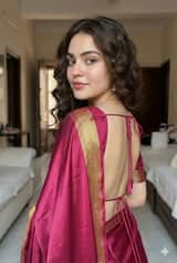 Ultra-Realistic South Asian Woman in Saree Portrait