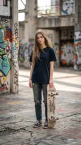 Ultra-realistic Urban Skateboarding Action Scene