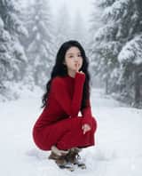 Ultra-Realistic Winter Fashion Portrait