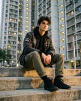 Urban Streetwear Portrait at Golden Hour Prompt