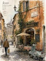 Caderno de Viagem Europeu Vintage