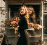 Vintage Film Aesthetic Portrait with Motion Blur