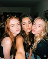 Prompt de Selfie em Grupo com Flash Vintage para Nano Banana Pro