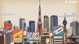 Vintage Japanese Paper Collage Animation