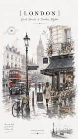 Pôsteres de Viagem Vintage em Aquarela