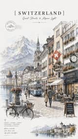 Pôsteres de Viagem Vintage em Aquarela