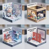 Visualiser la mécanique quantique avec un style diorama