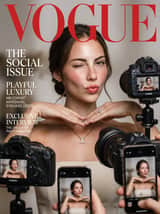 Vogue Magazine Cover Style Fashion Portrait