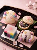Photo publicitaire de Wagashi sur le thème d'un personnage