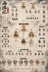 Carte des relations des 108 héros de Au bord de l'eau
