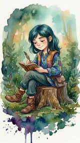 Coleção de Aquarelas de Bosque Encantado