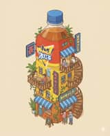 Whimsical Isometric Product Architecture Illustration