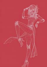 Transformation en illustration filaire 3D