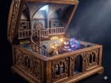 Diorama in Miniatura "Mago in una Scatola"