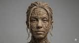 Woven Wooden Twig Portrait with Identity Lock