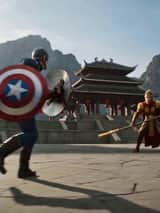 Wukong vs. Captain America Epic Battle