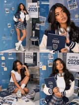 Fotos de graduación universitarias estilo Y2K K-Pop