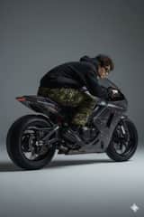Y2K Style Translucent Motorbike Product Design