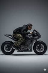 Y2K Style Translucent Motorbike Product Design