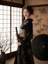 Set de retratos estilo japonés de heredera Yakuza