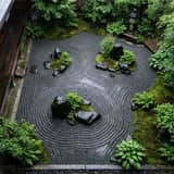 Paisagem Realista de Jardim Zen