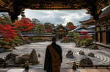 Jardim de Templo Zen Japonês
