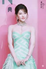 Retrato de Gala de Zhao Lusi com Joias Bulgari