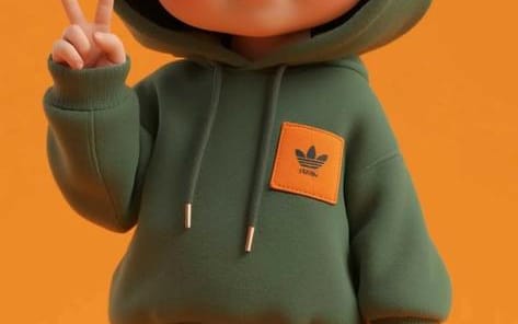 Personnage de garçon Chibi 3D style Pixar