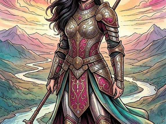 Warrior Princess Artistic Poster