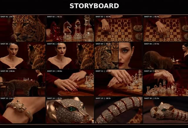 Create a 22-second ultra-luxury cinematic jewelry commercial