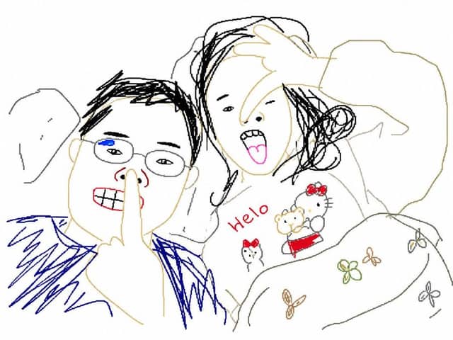 Ridisegno in stile MS Paint scadente